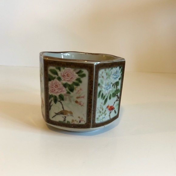 Six sides hexagon cup - Andrea by Sadek flowers and bird - Picture 2 of 4